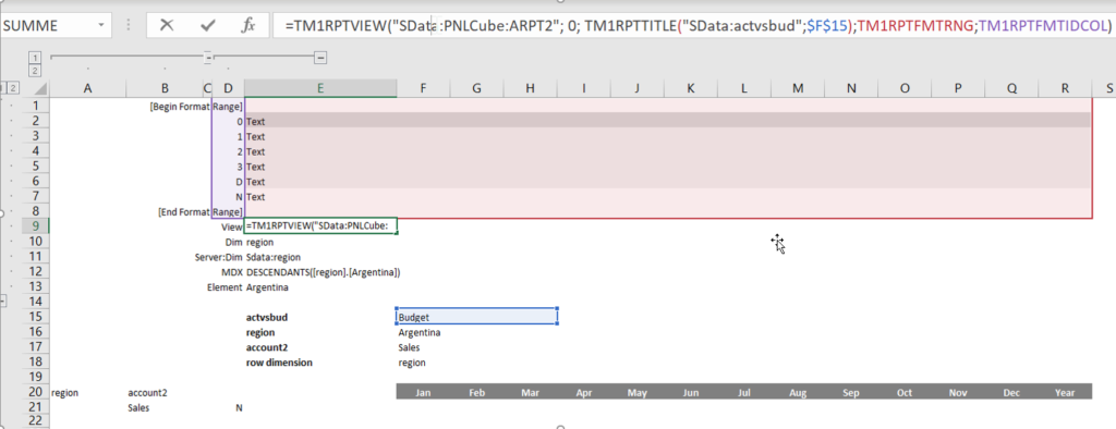 Intelligente Reports TM1 Planning Analytics